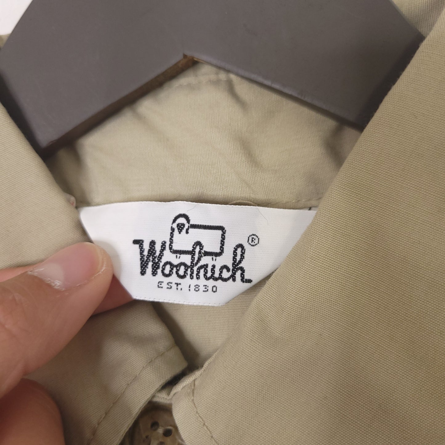 Vintage 70's Woolrich Tan Safari Field Jacket Men's Size Large