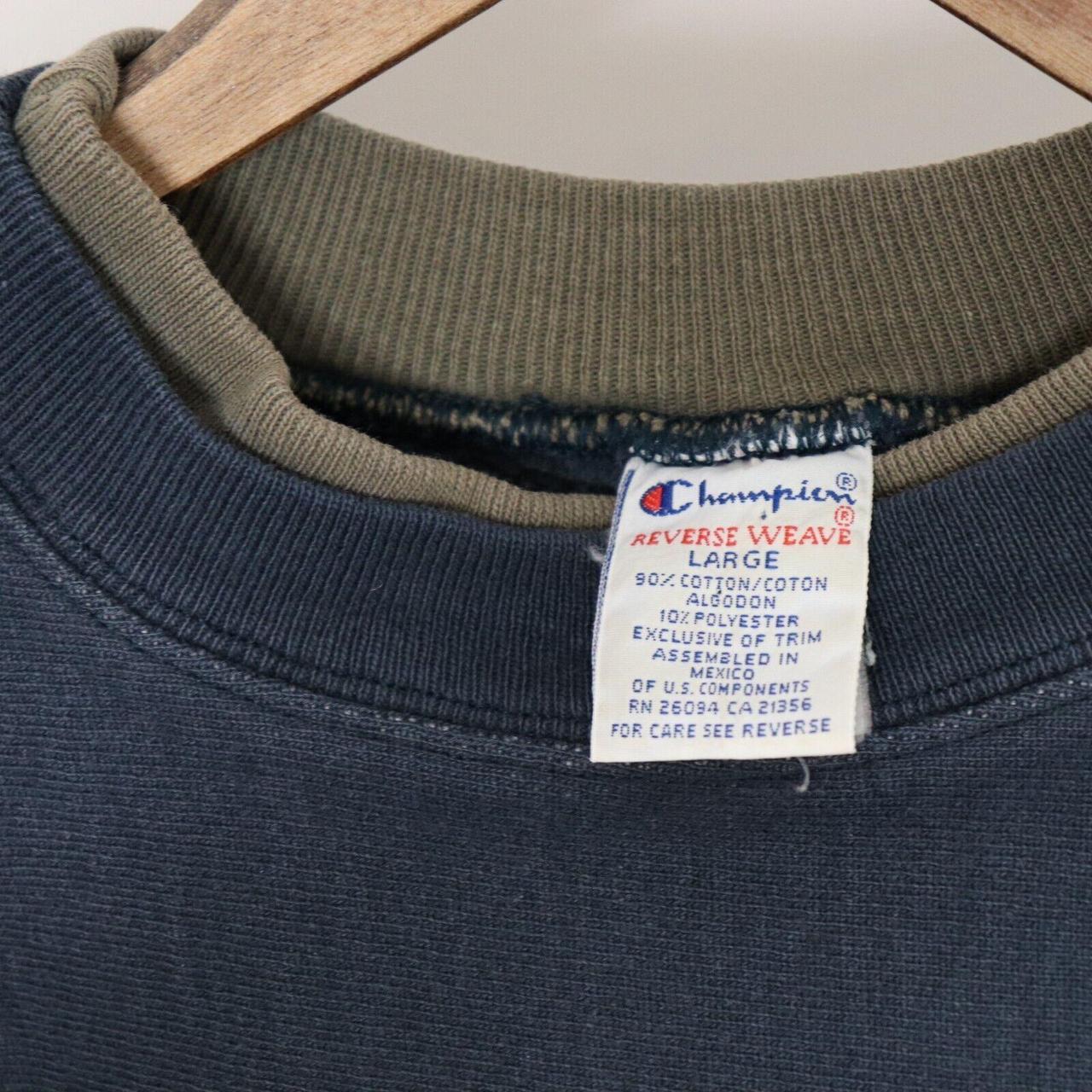 Vintage 90's Champion Reverse Weave Crewneck Sweatshirt Spell Out Logo Sz L