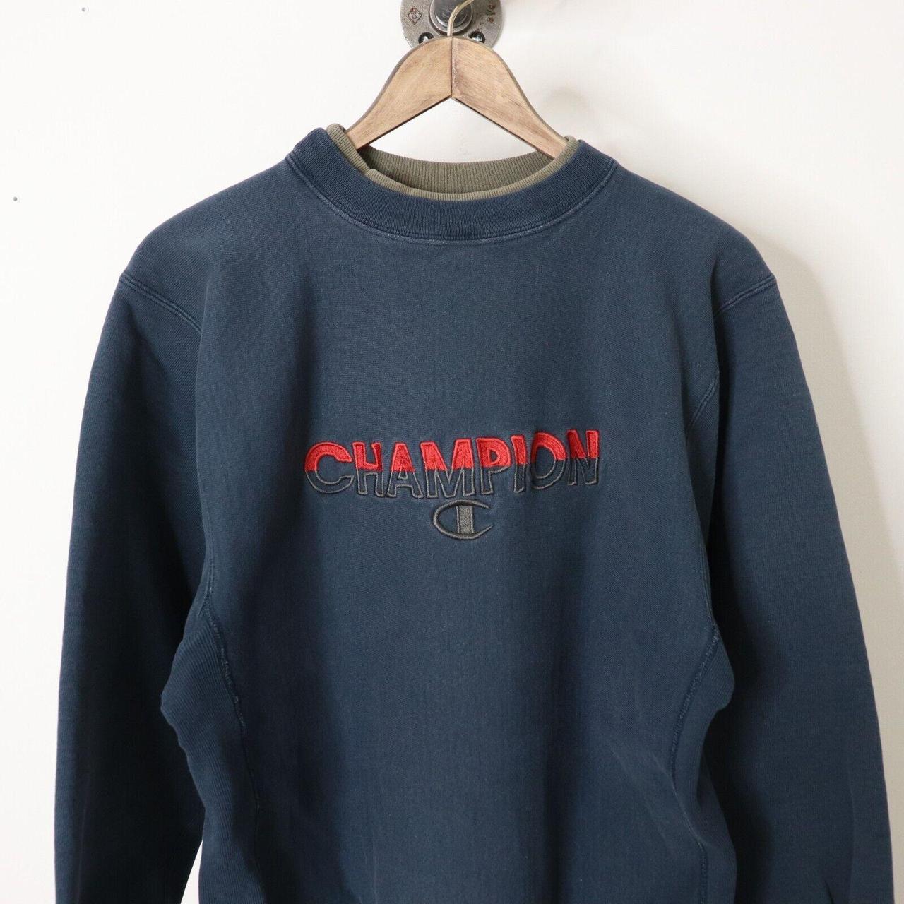 Vintage 90's Champion Reverse Weave Crewneck Sweatshirt Spell Out Logo Sz L