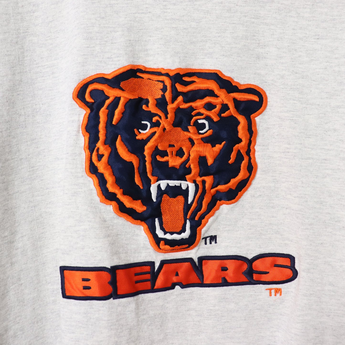 Vintage 90's Chicago Bears Embroidered Patch NFL Tee Size L