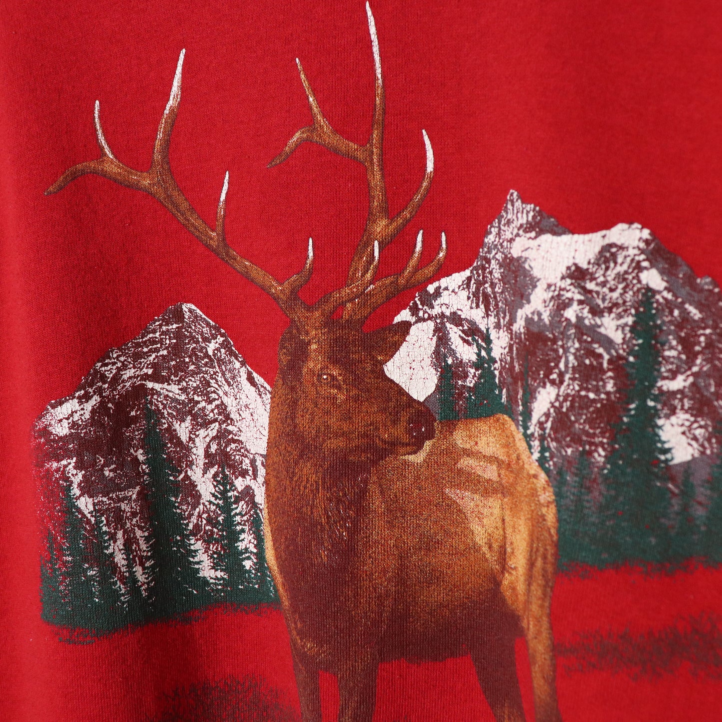 Vintage 80's Elk Wilderness Nature Crewneck Sweatshirt Men's Size M