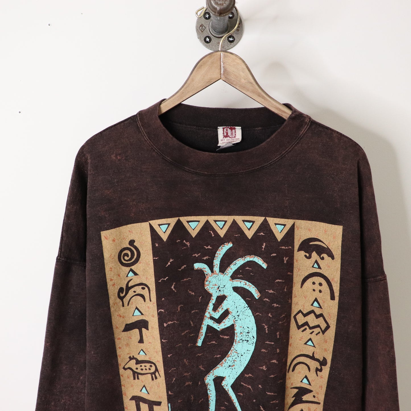 Vintage 90's Zion National Park Acid Wash Crewneck Sweatshirt Size XL