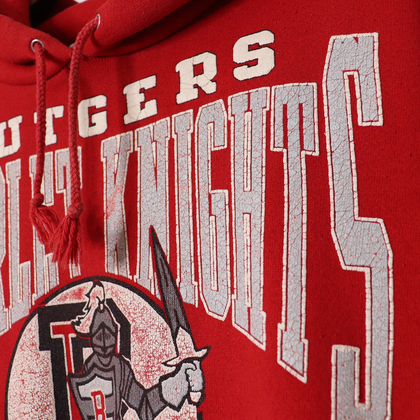 Vintage 90's RUTGERS University Scarlett Knights Hoodie Size XL USA Made