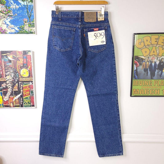 Vintage 80's Levis 509 Orange Tab Jeans Straight Leg Size 30x30 Made in USA