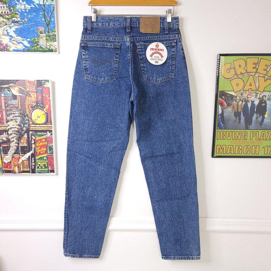 Vintage 90's Levis 550 Red Tab Men's 30x30 Loose Fit Tapered New Old Stock USA Made