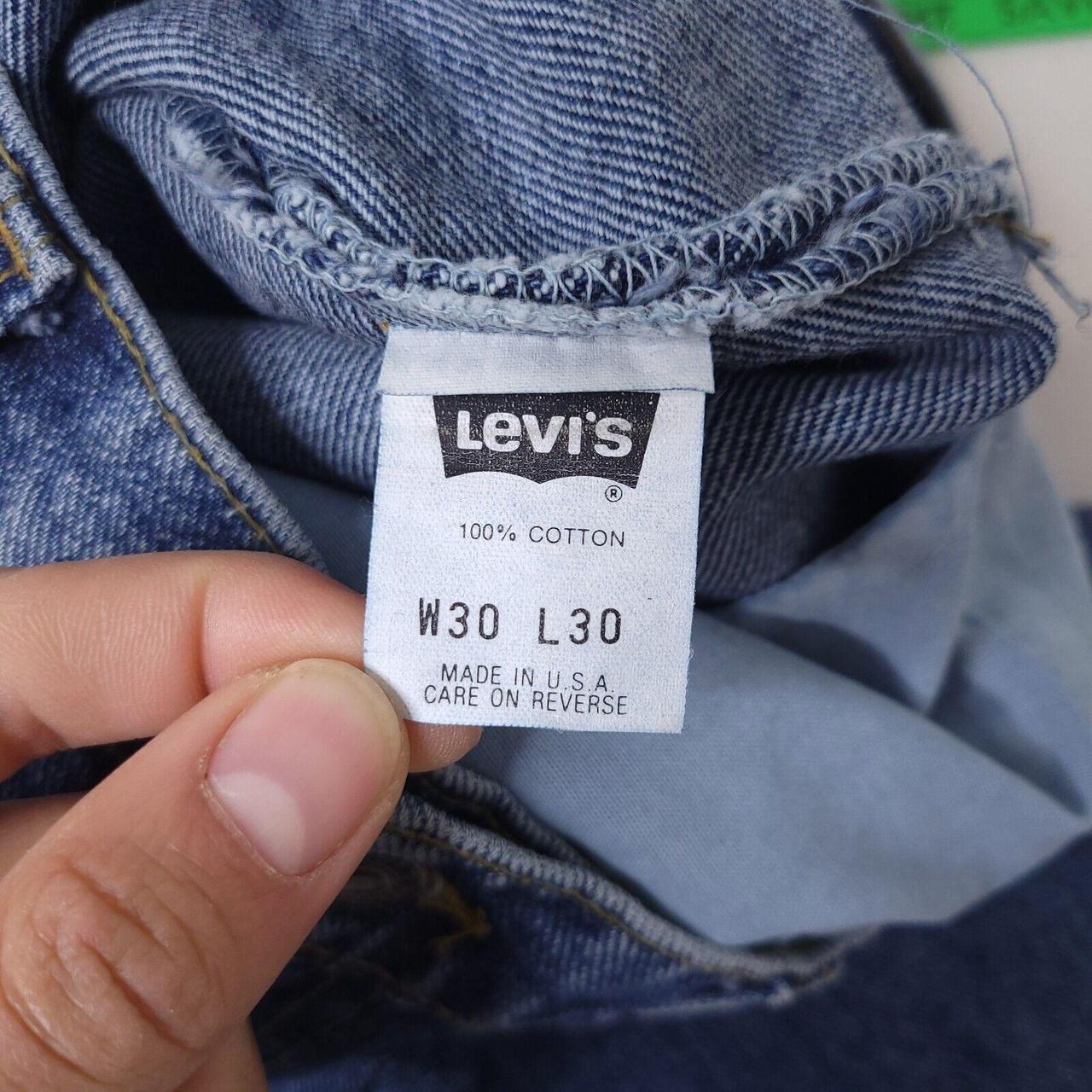 Vintage 90's Levis 550 Red Tab Men's 30x30 Loose Fit Tapered New Old Stock USA Made