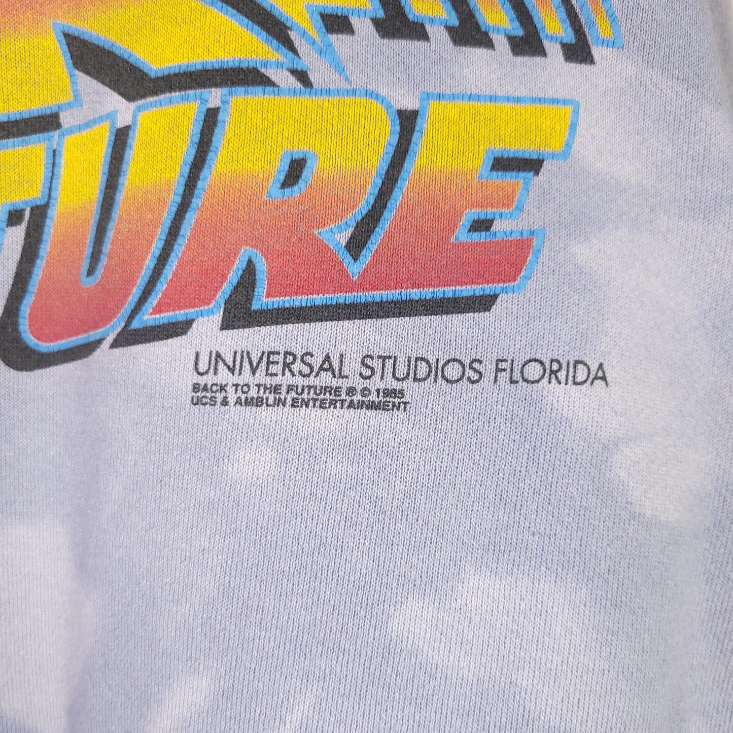 Vintage 1985 Back To The Future Universal Studios Sweatshirt Size XL