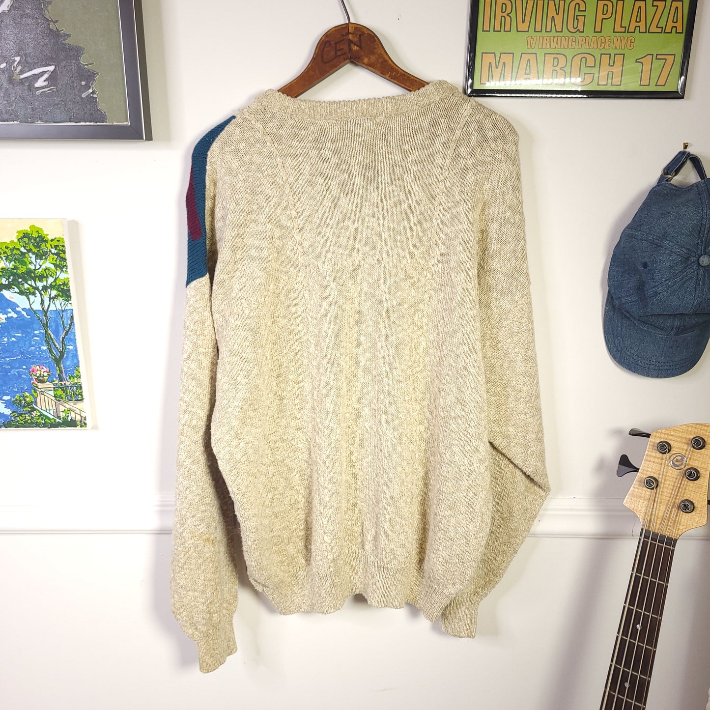 Vintage 90's Heavyweight Knit Nordic Sweater Men's Sz L