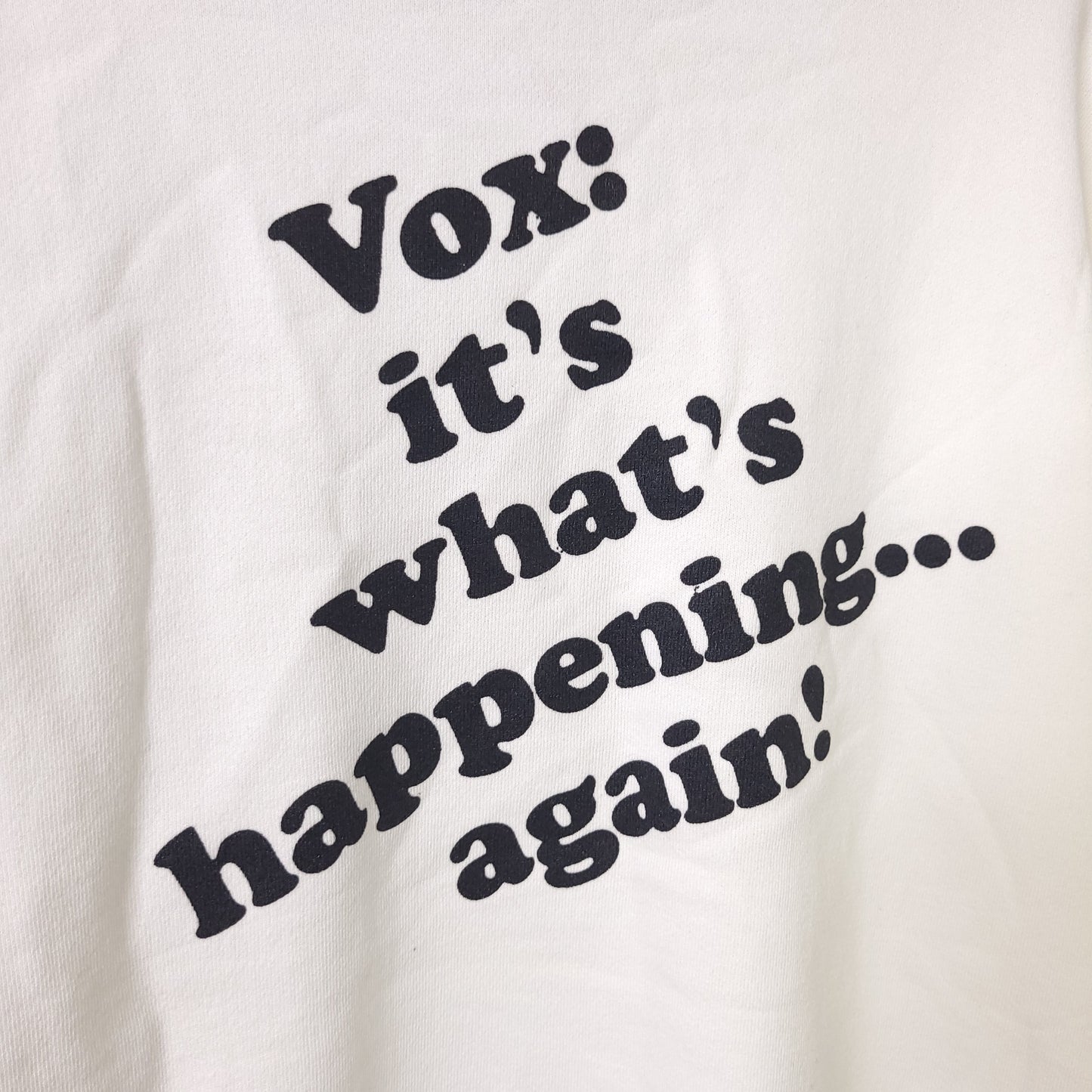 Vintage 90's VOX Amplifiers Double Sided Promo Sweatshirt Sz L