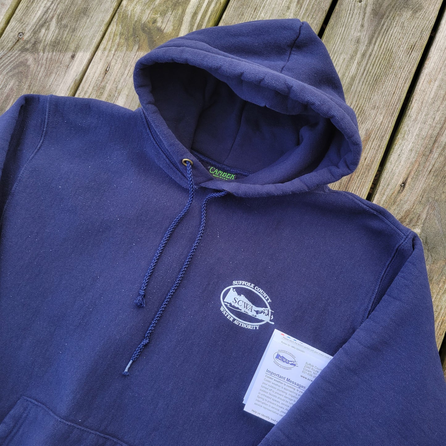 Vintage 80's Camber SCWA Heavyweight Weave Hoodie Sz XL