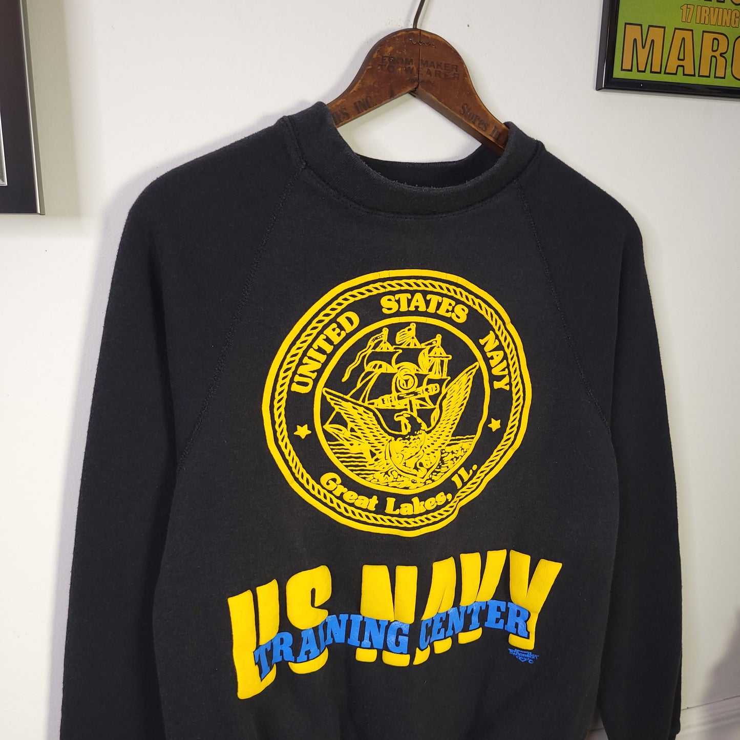 Vintage 80's Naval Academy Great Lakes Sweatshirt Size L