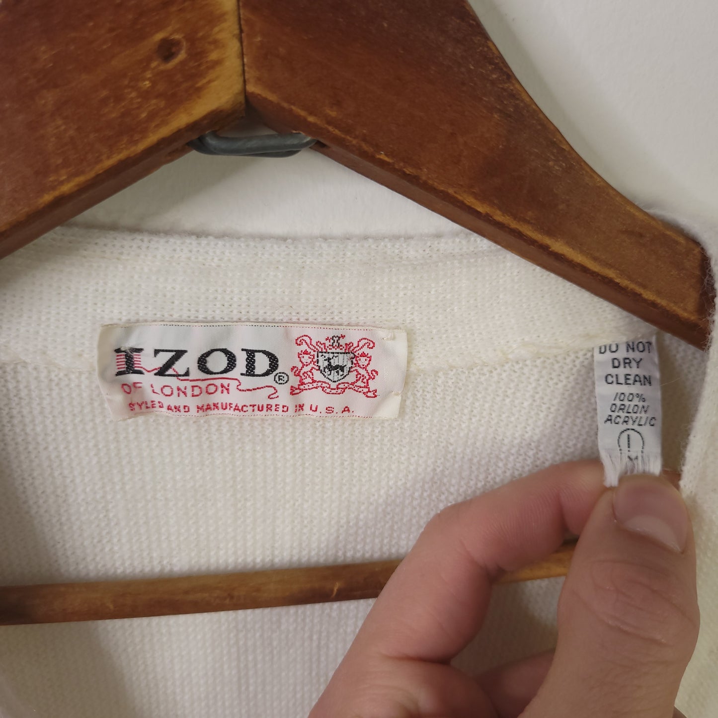 True Vintage 60's Izod Of London Cardigan Sweater Men’s Sz L