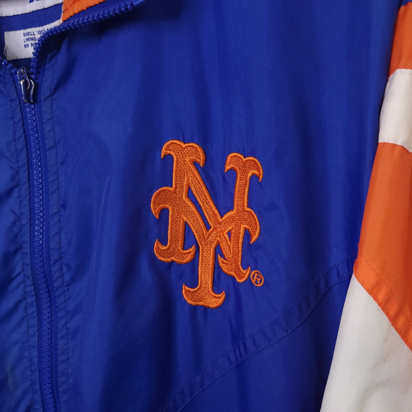 Vintage New York Mets Starter Jacket Mens Sz M Full Zip Nylon Wind Breaker