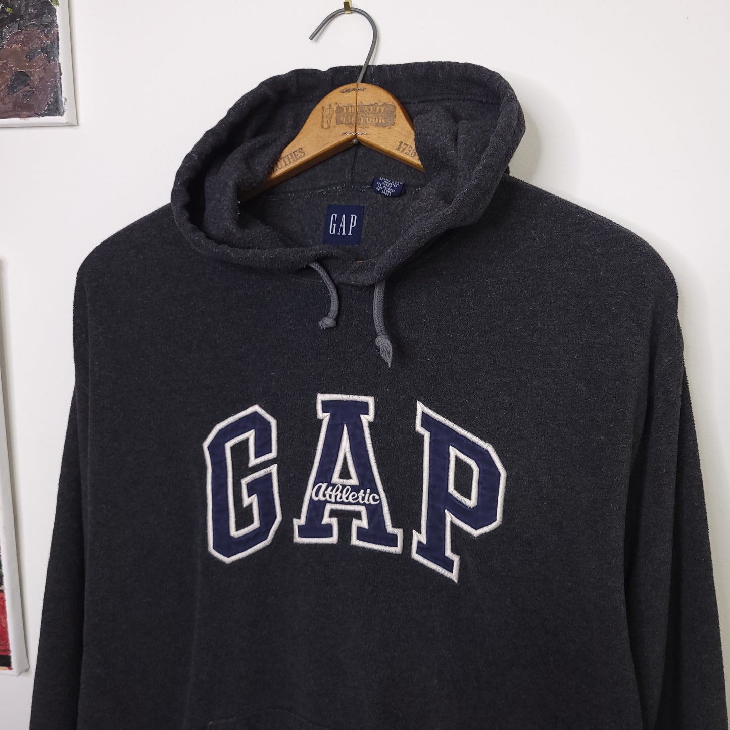 Vintage Made In USA GAP Athletic Pullover Hoodie Men's Size XL