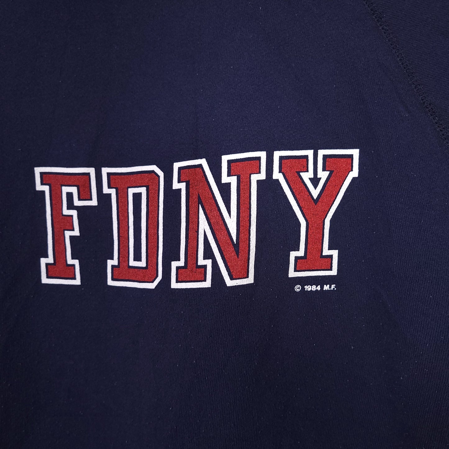 Vintage FDNY New York City Fire Department Navy Hoodie Sz XL