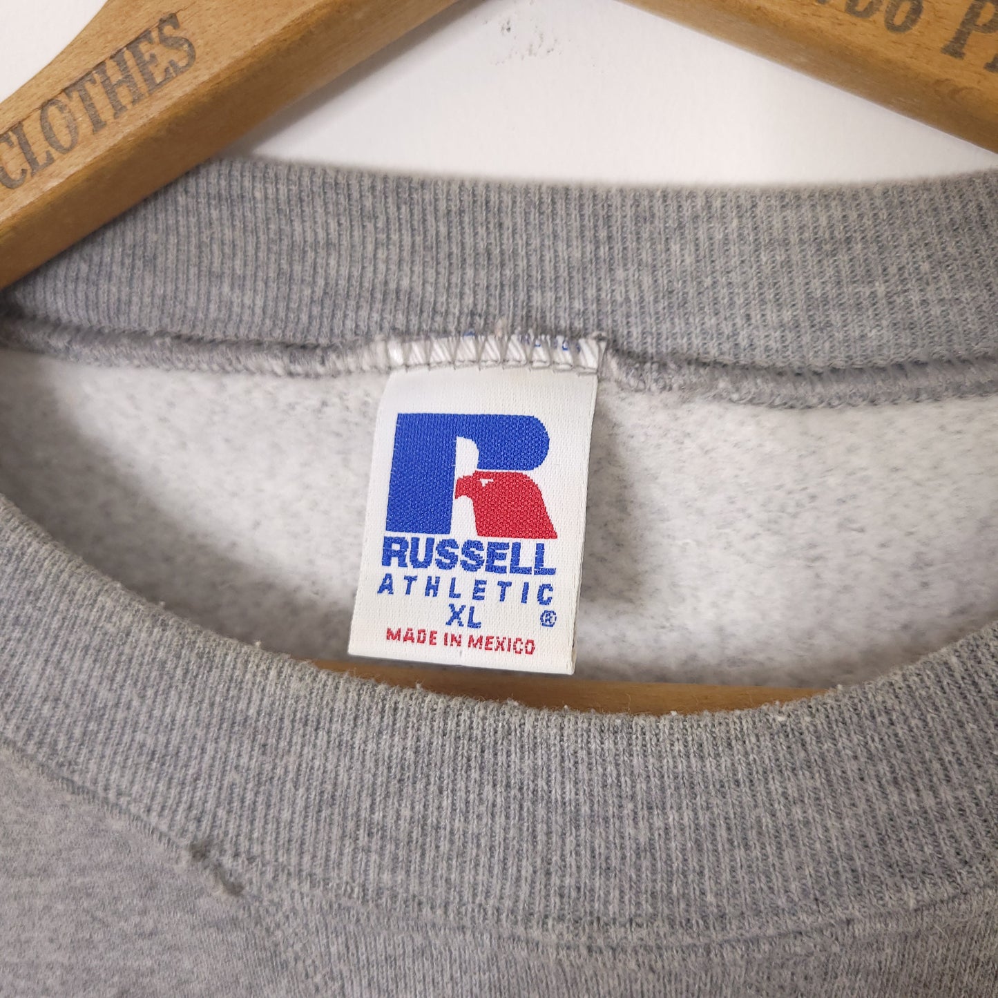 Vintage Russell Athletic Blank Gray Crewneck Sweatshirt Men's Sz XL