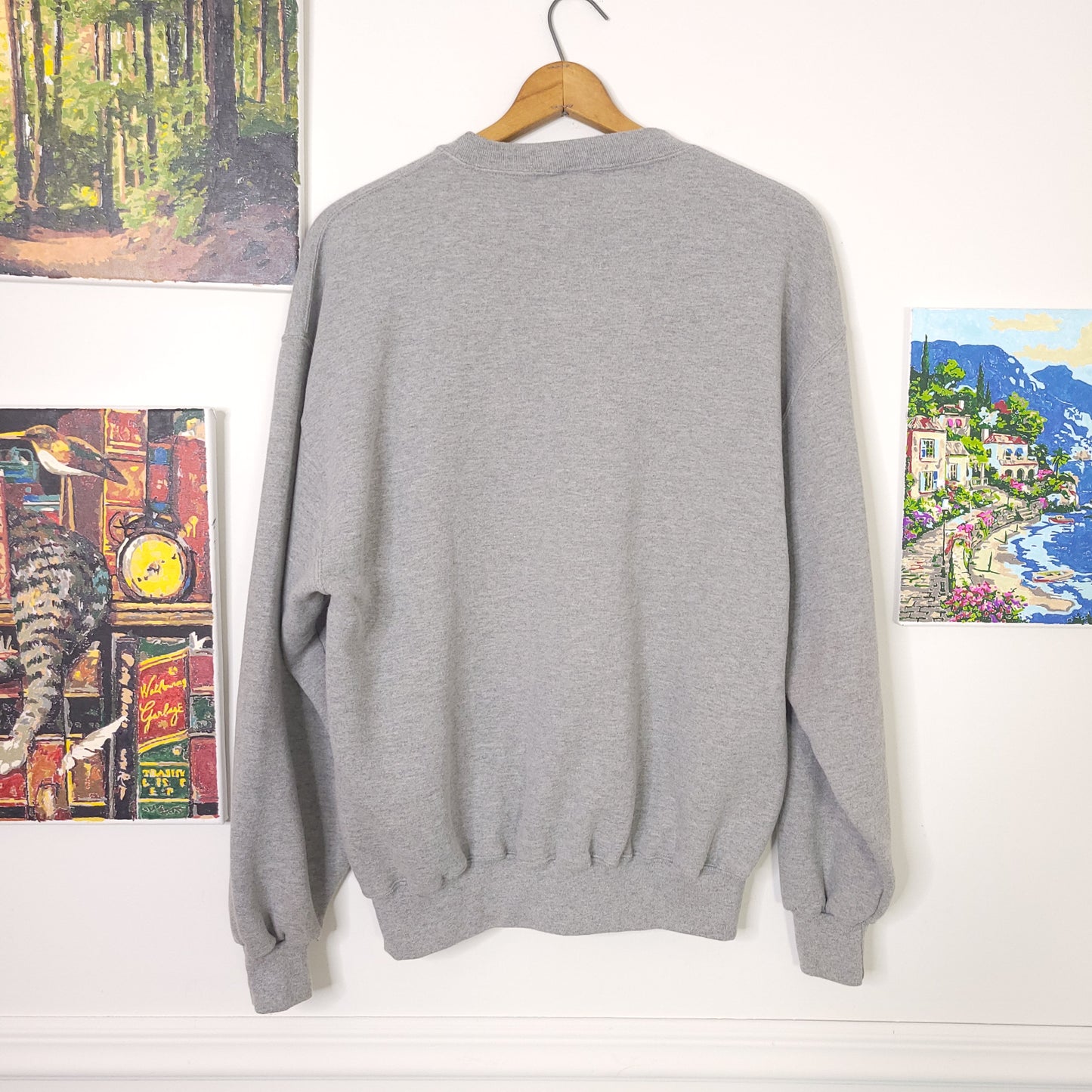 Vintage Russell Athletic Blank Gray Crewneck Sweatshirt Men's Sz XL