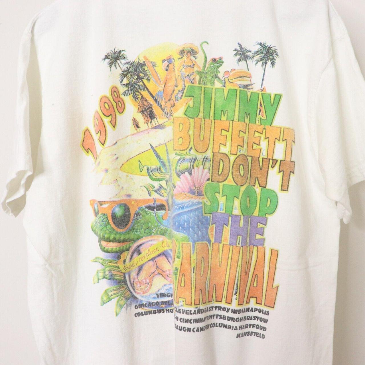 Vintage 90's Jimmy Buffet Parrot Party Double Sided T-Shirt Men's Sz XL