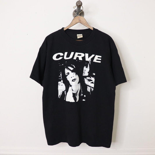 Vintage 90's Curve T-Shirt Indie Rock Industrial Electronic Alternative Band Sz XL