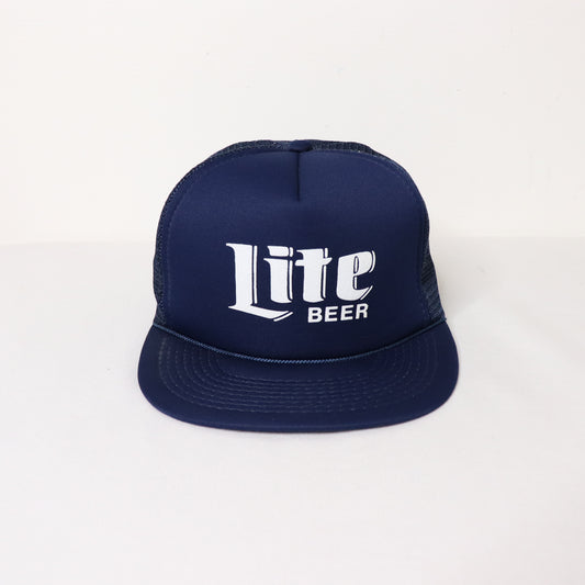 Vintage 80's Miller Lite Mesh Back Trucker Hat