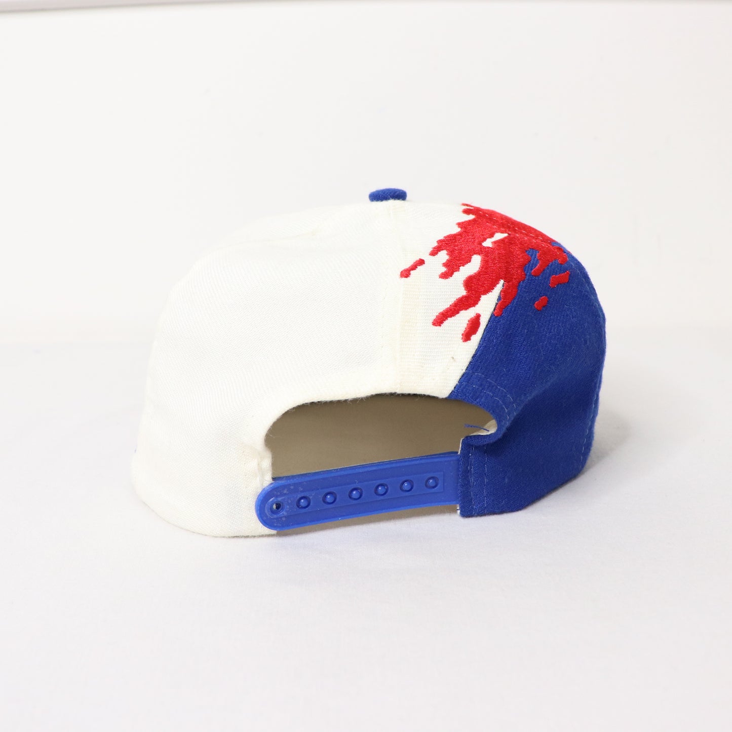 Vintage 90's New York Rangers Splash Snapback Hat Logo Athletic