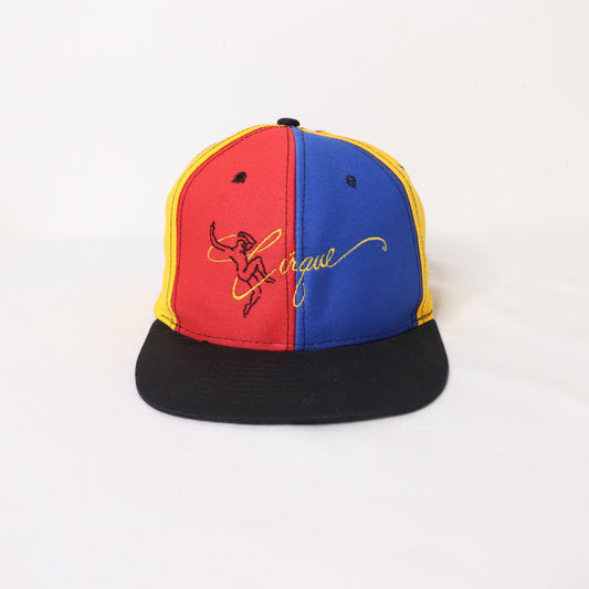 Vintage 90's Cirque Du Soleil Color Block Snapback Hat