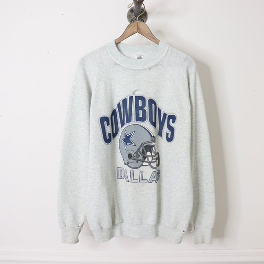Vintage 80's Dallas Cowboys Distressed Crewneck Sweatshirt Size XL