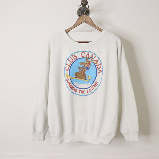 Vintage 80's Club Canada Humor Sweatshirt Size L