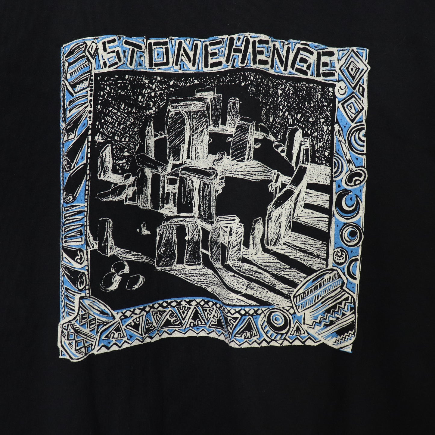 Vintage 90's Stone Henge Tourist Art T-Shirt Men’s Sz XL Single Stitch