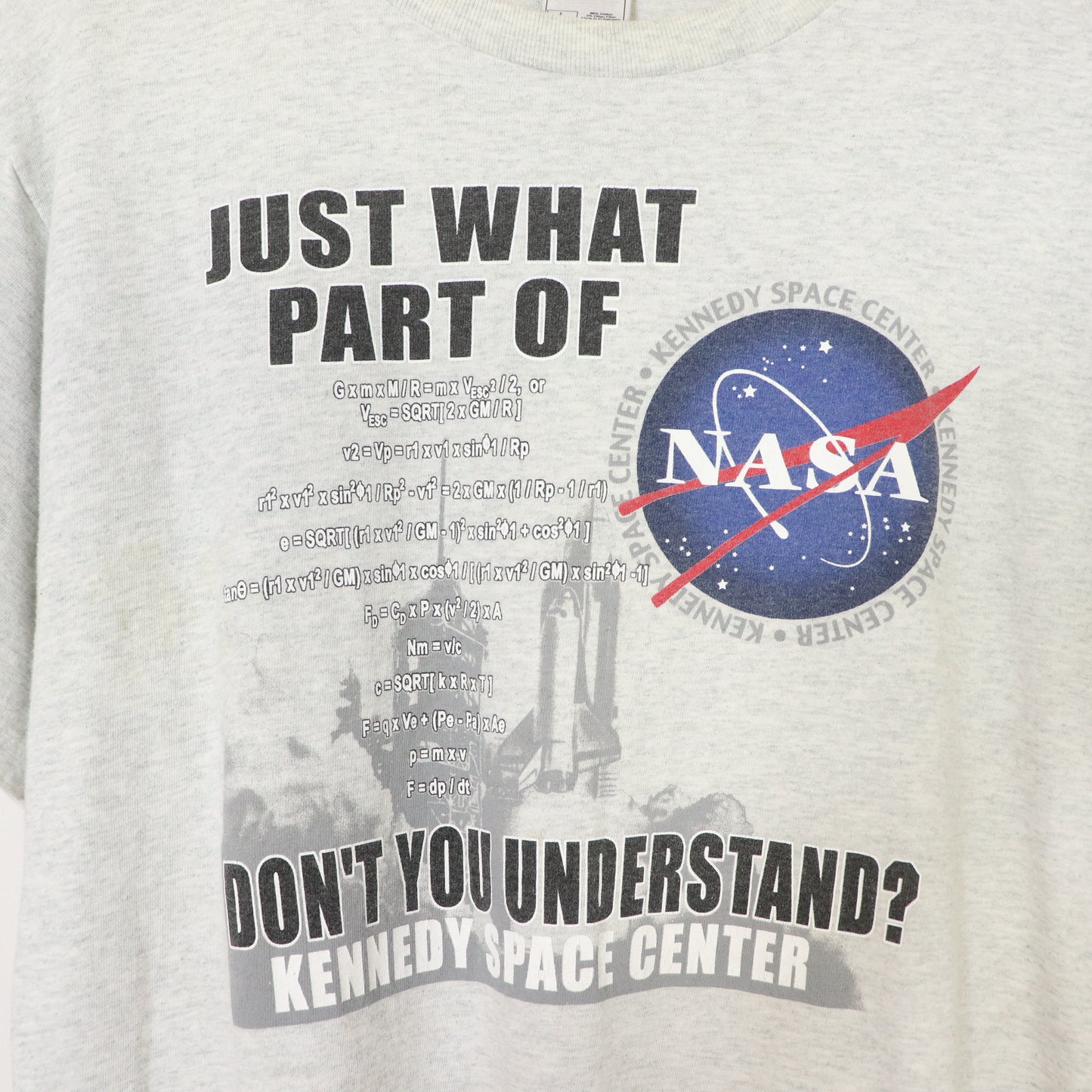 Vintage NASA Rocket Science Kennedy Space Center T-Shirt Men's Sz L