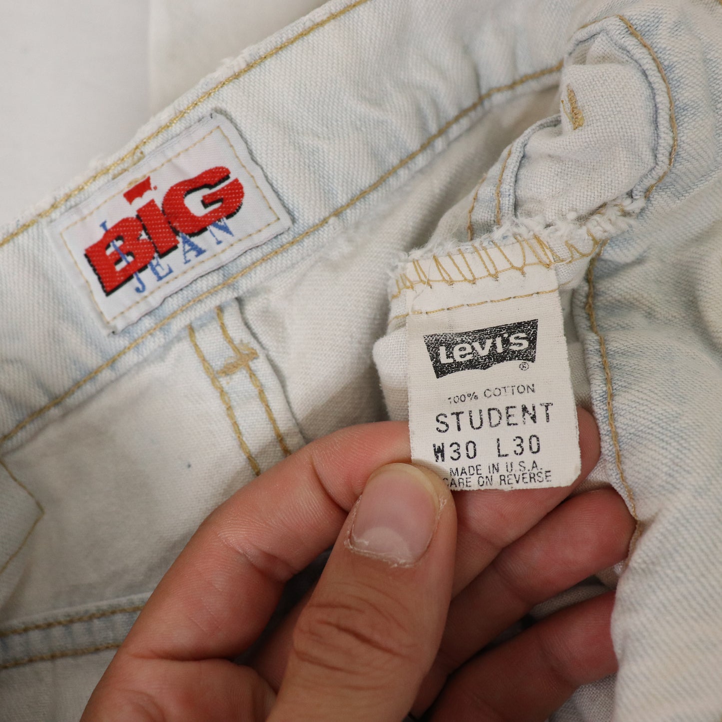 Vintage 90's Levis Silver Tab Denim Jeans Student Size 30x30 Baggy Fit Made in USA