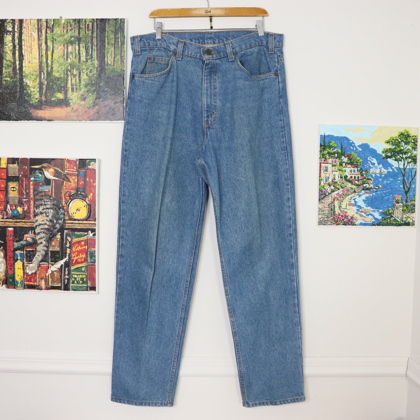 Vintage 80's Levi's 540 Relaxed Fit Jeans Leather Tab Men's Size 36x32