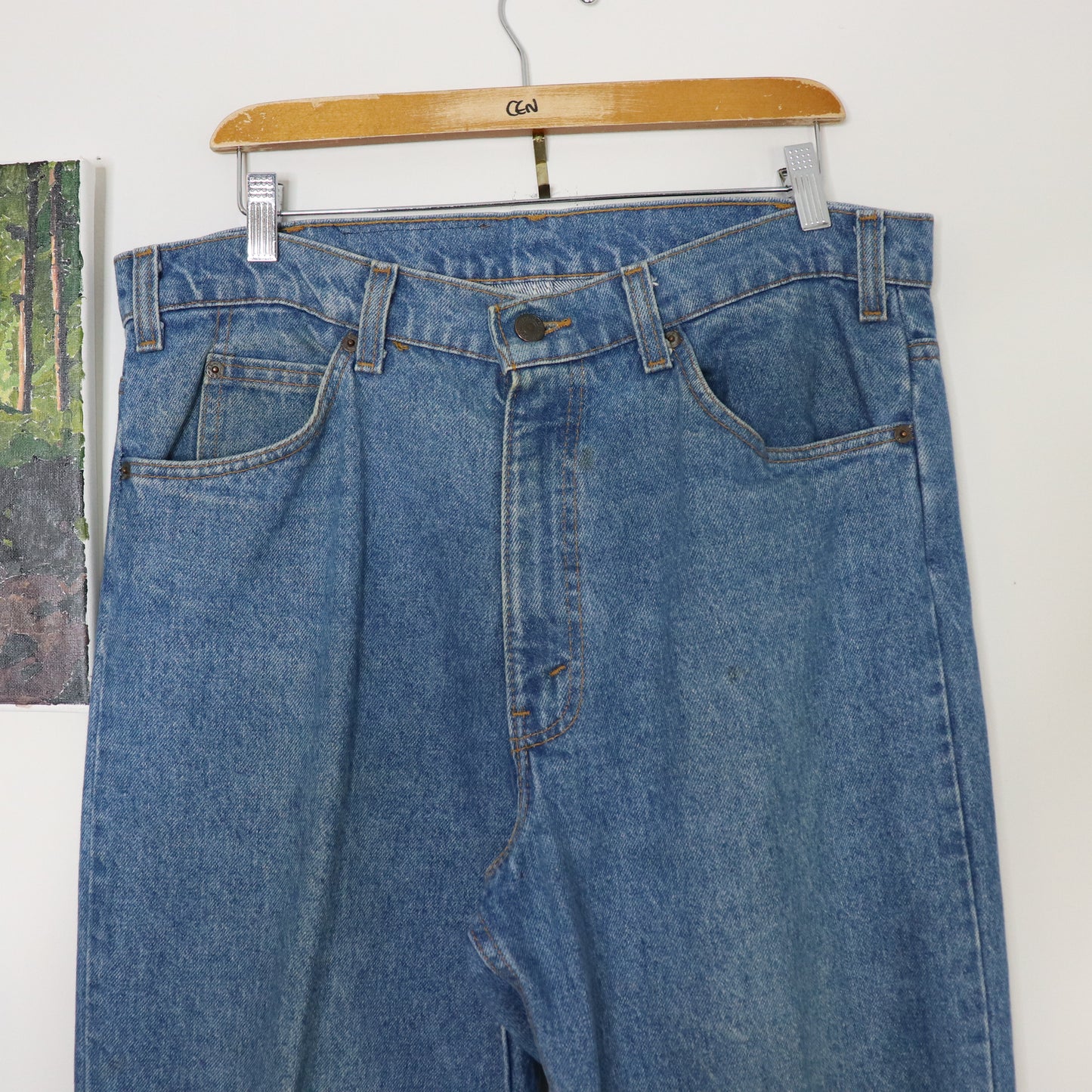 Vintage 80's Levi's 540 Relaxed Fit Jeans Leather Tab Men's Size 36x32