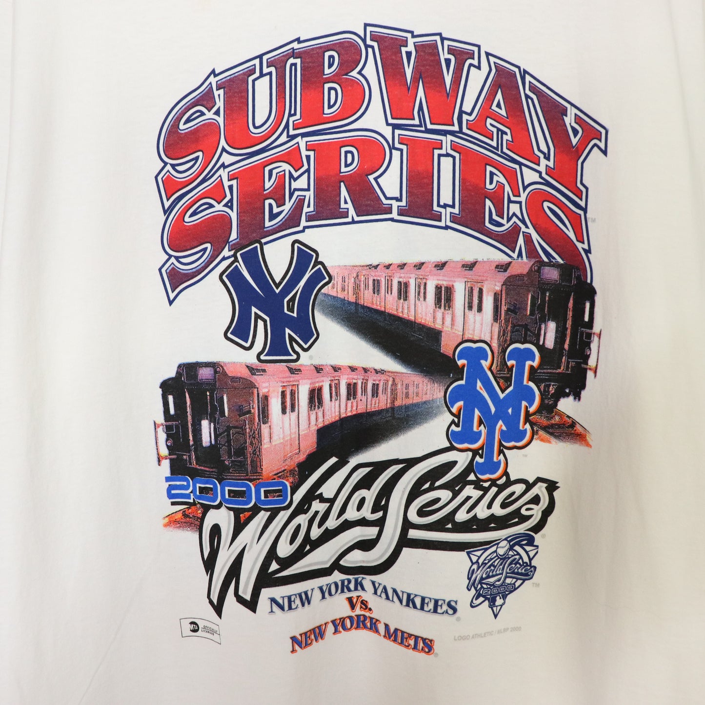 Vintage Subway Series 2000 NY Mets Vs. Yankees Long Sleeve T-Shirt Men's Sz L NEW