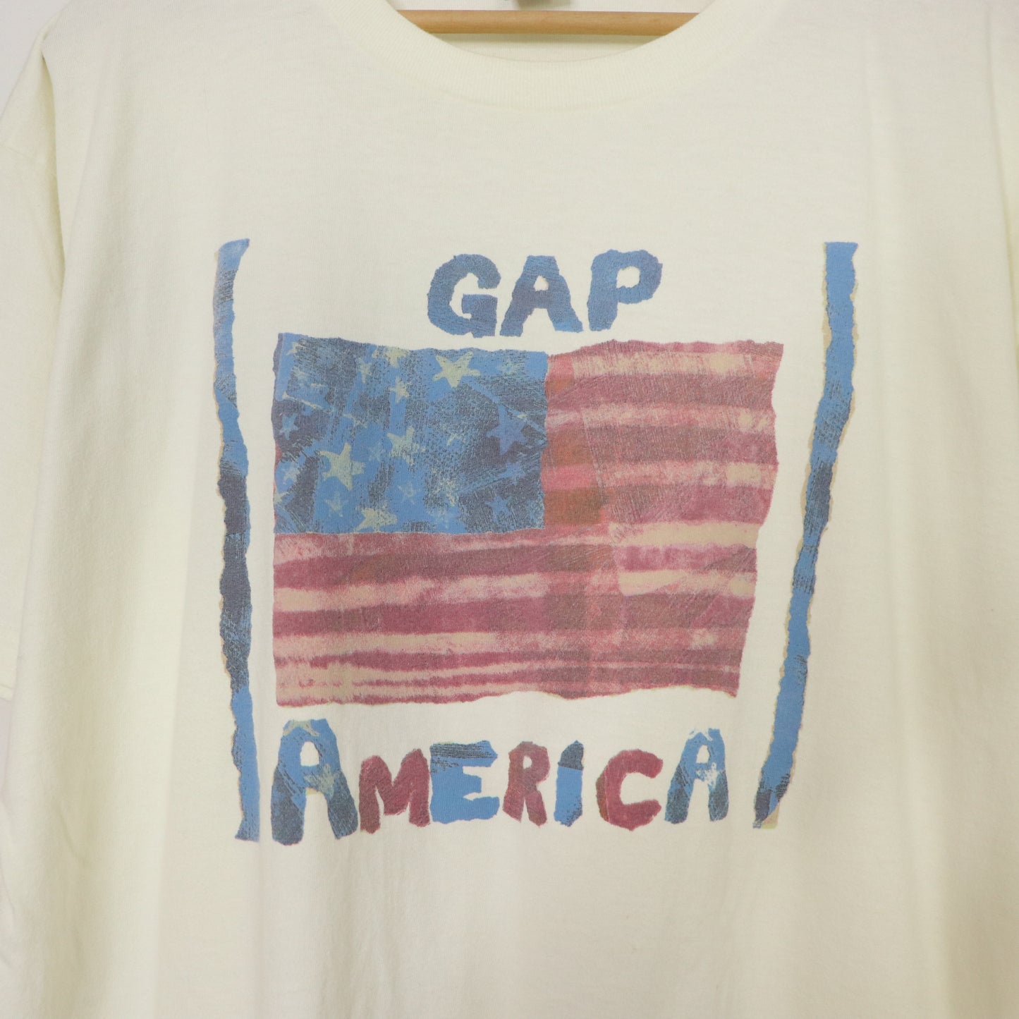 Vintage 90's GAP America USA Flag T-Shirt Men's Sz L