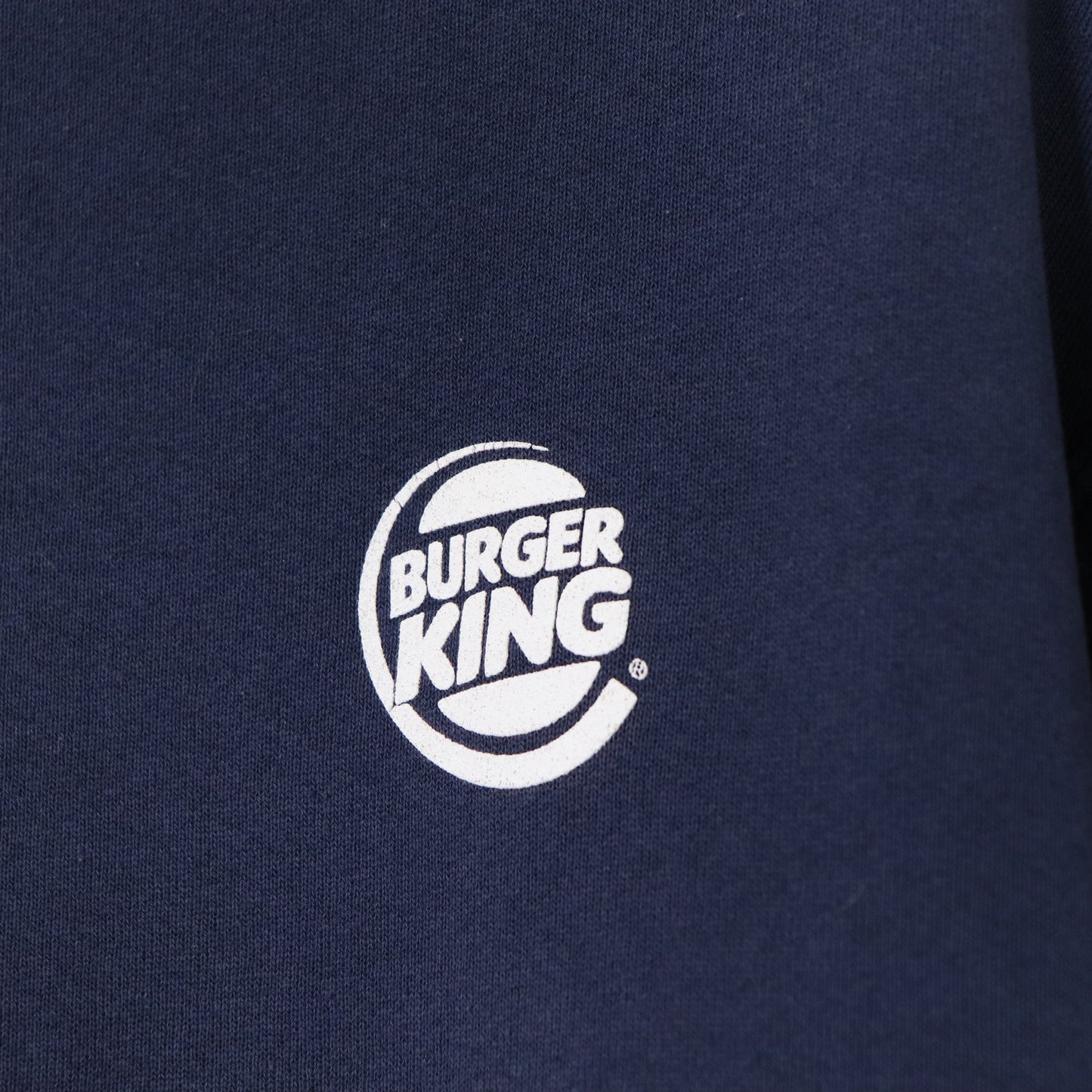 Vintage 90's Burger King Employee Uniform Sweatshirt Men's Sz L Faded & Distressed