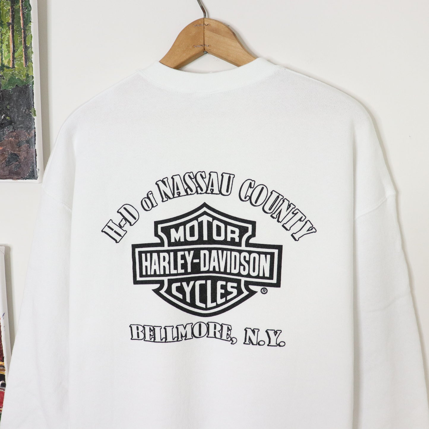 Vintage 90's Harley Davidson Nassau County NY Crewneck Sweatshirt Men's Sz XL