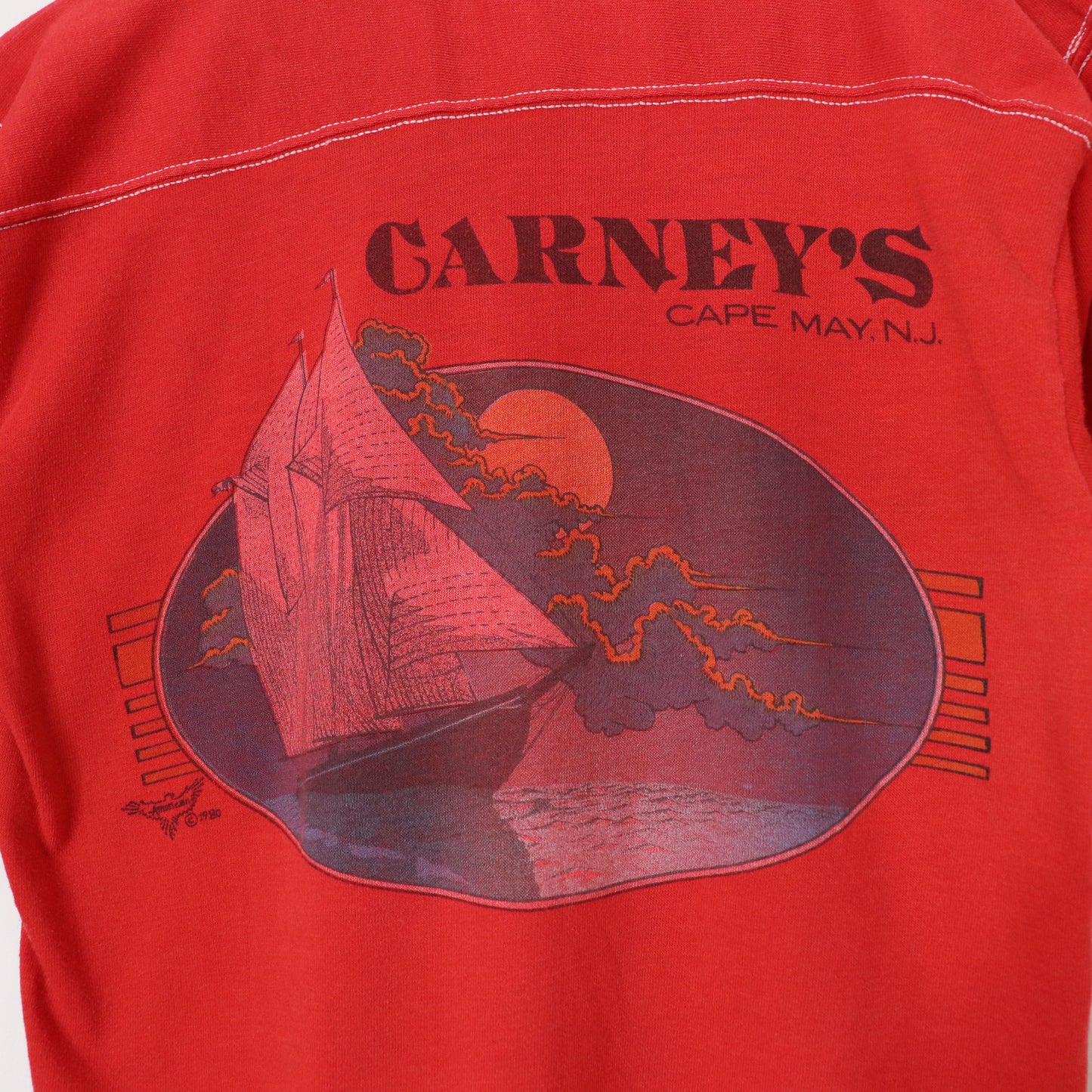 Vintage 80's Carney's Cape May New Jersey Tourist T-Shirt Men's Sz M