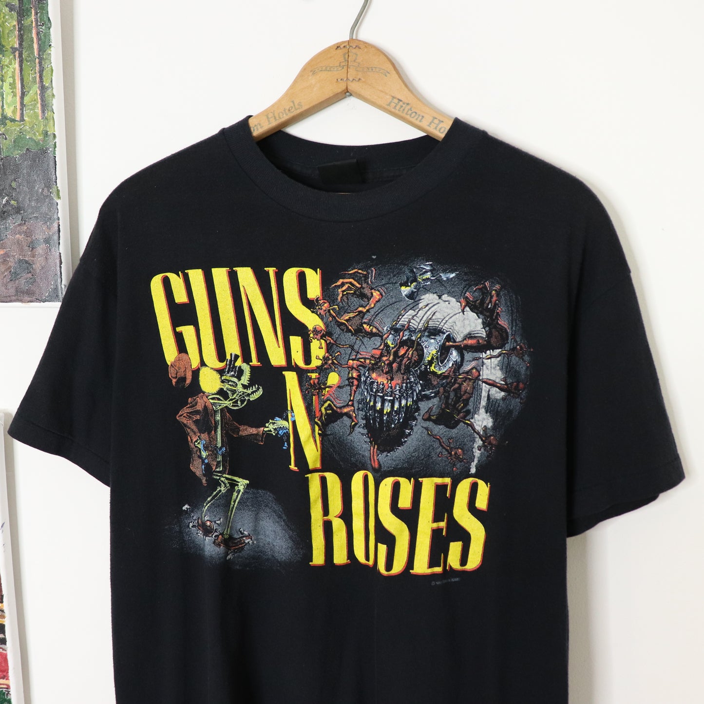 Vintage 1987 GUNS N ROSES Appetite for Destruction Banned T-Shirt Sz XL