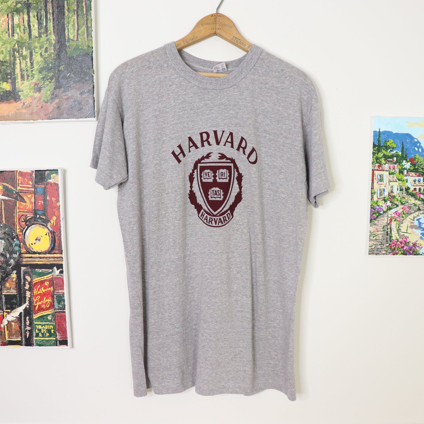 Vintage 80's Champion Harvard University T-Shirt Men's Sz XL