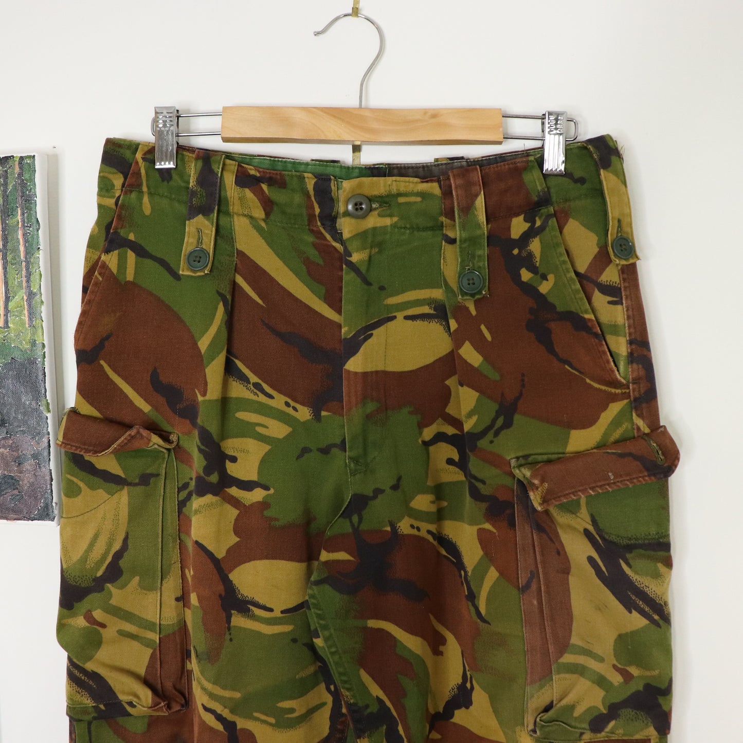 Vintage 90's DPM Tropical Camo Military Cargo Trousers Men's Size 32x27