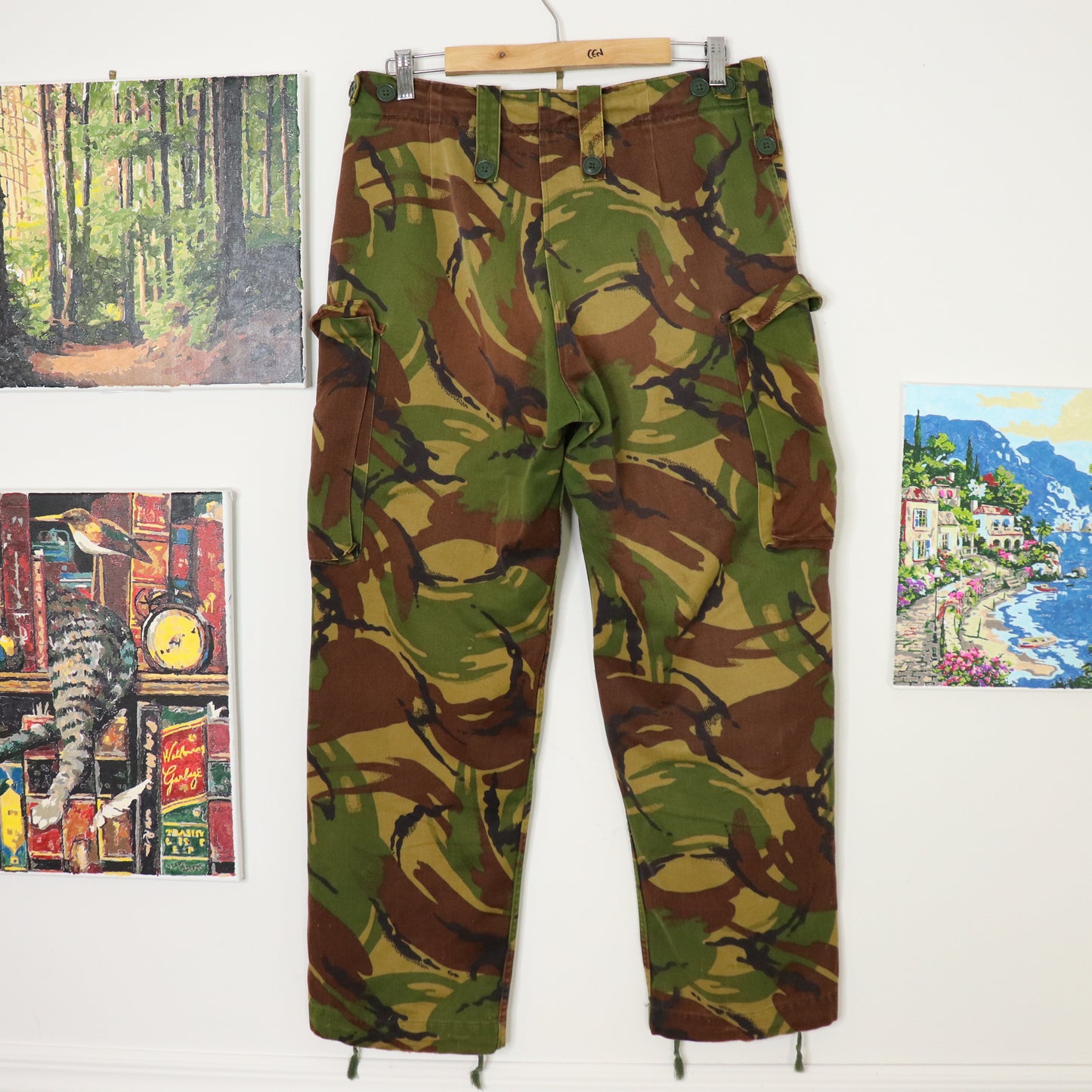 Vintage 90's DPM Tropical Camo Military Cargo Trousers Men's Size 32x27