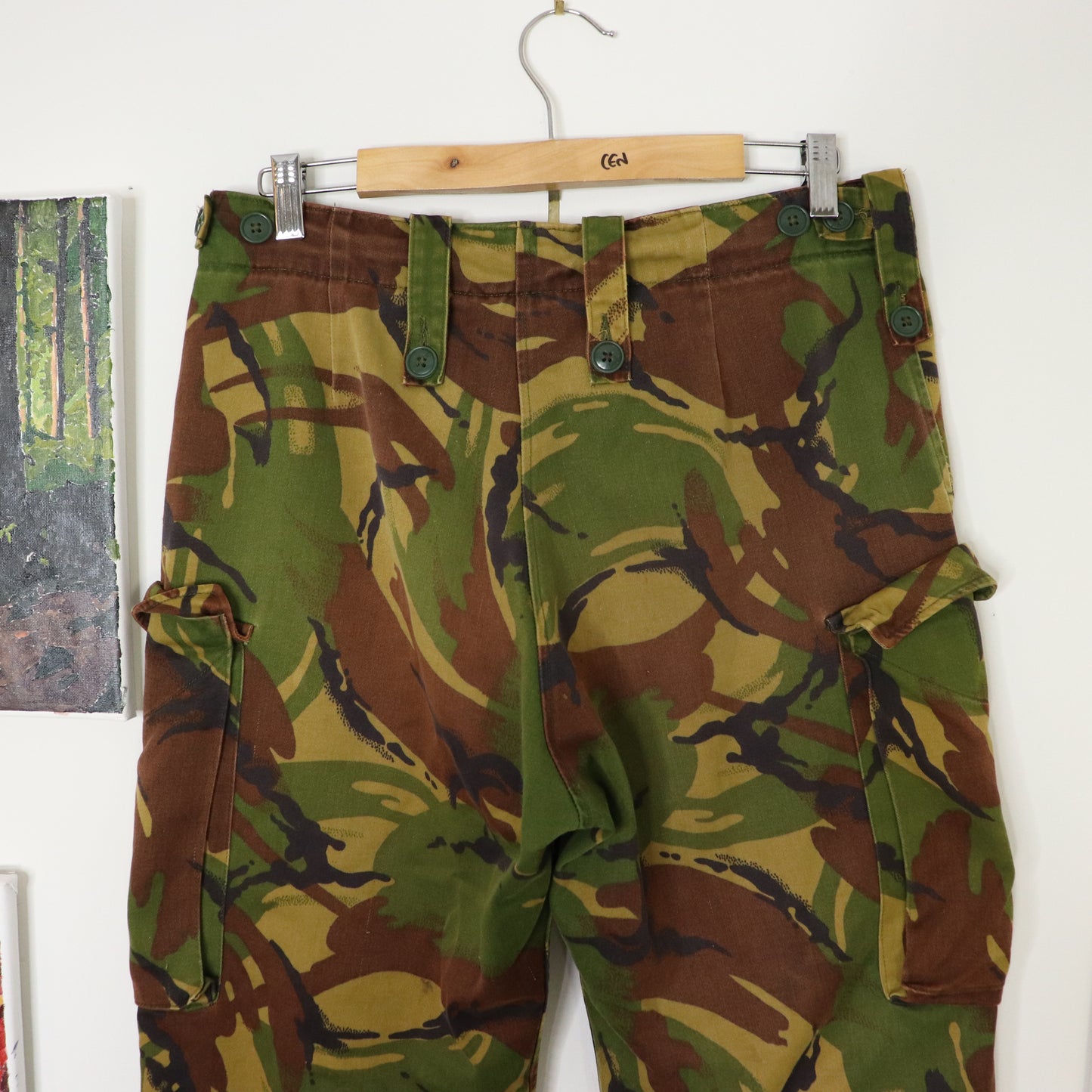 Vintage 90's DPM Tropical Camo Military Cargo Trousers Men's Size 32x27