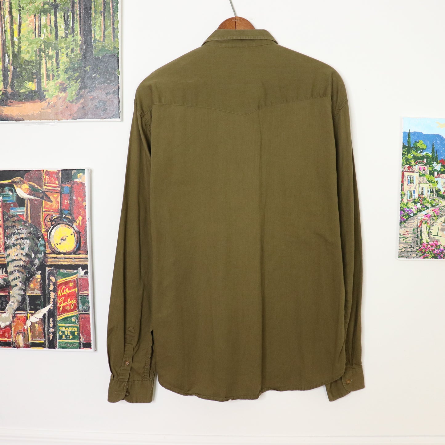 Vintage 80's Benetton Safari Utility Button-up Field Shirt Shirt Men's XL