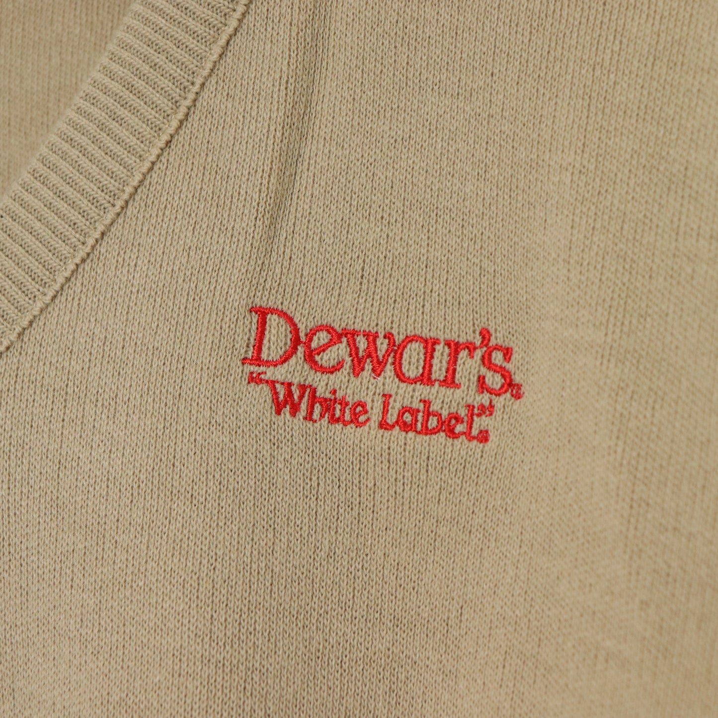 Vintage Dewar's White Label Whiskey Knit Sweater Men's Sz L