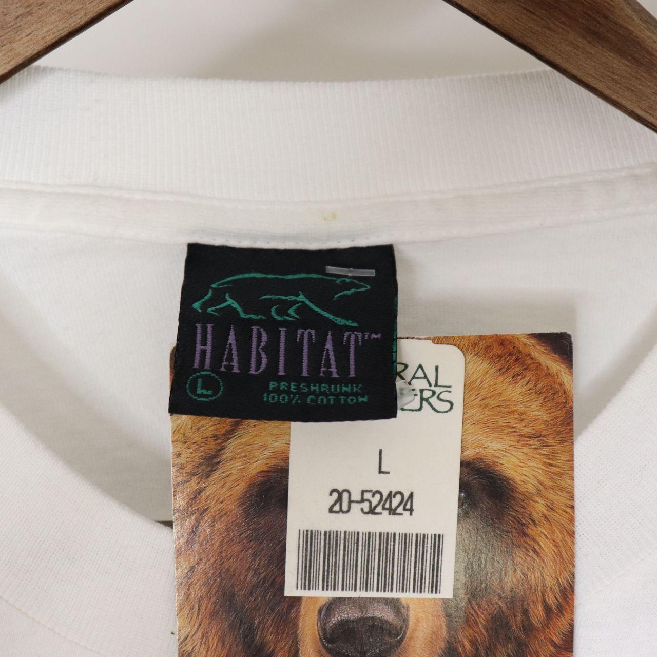 Vintage 90's Habitat Eyes of the Wolf Nature T-Shirt Men's Size L (Deadstock)