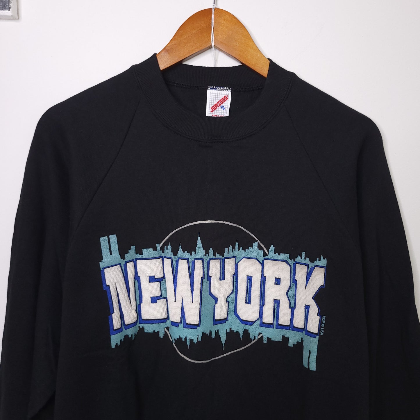 Vintage 90 New York City Sweatshirt Men's Sz XL Puff Print