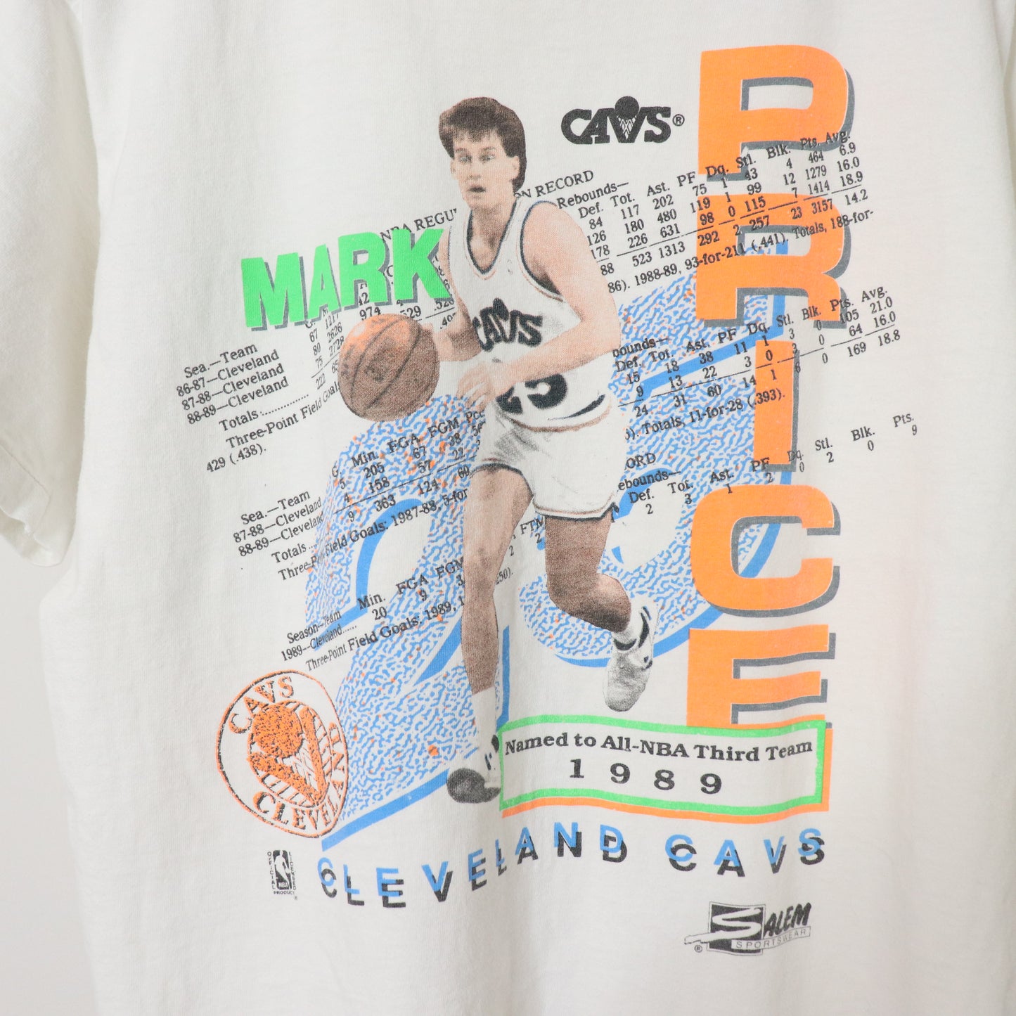 Vintage 90's Salem Cleveland Cavaliers NBA Mark Price T-Shirt Size L