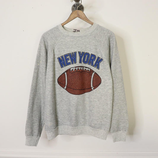 Vintage 1970's New York Football Crew Neck Sweatshirt Men's Size L