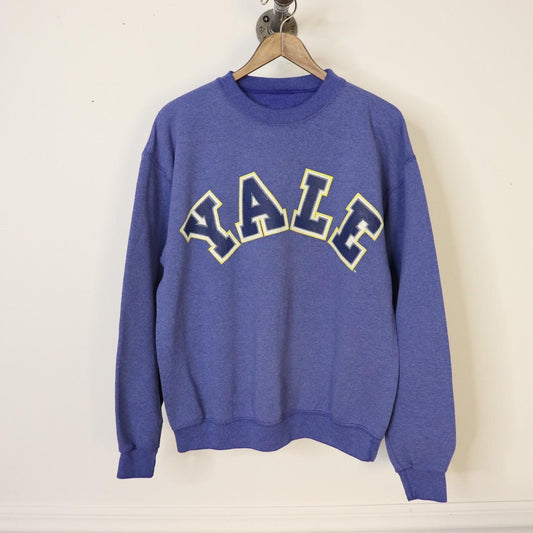 Vintage 90's Yale University Faded Crewneck Sweatshirt Men's Size L